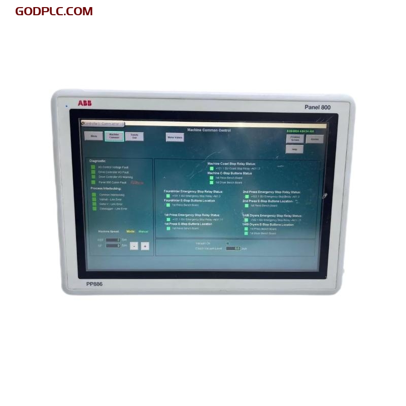 ABB PP886 3BSE092980R1 Touchscreen Panel In Stock